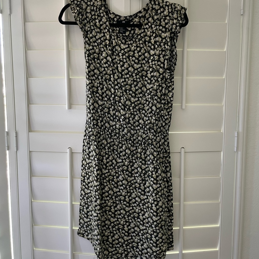 Black floral dress